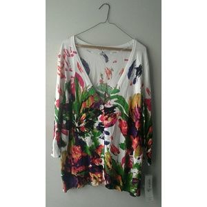 PETER NYGARD | Floral Pattern Cardigan NWT